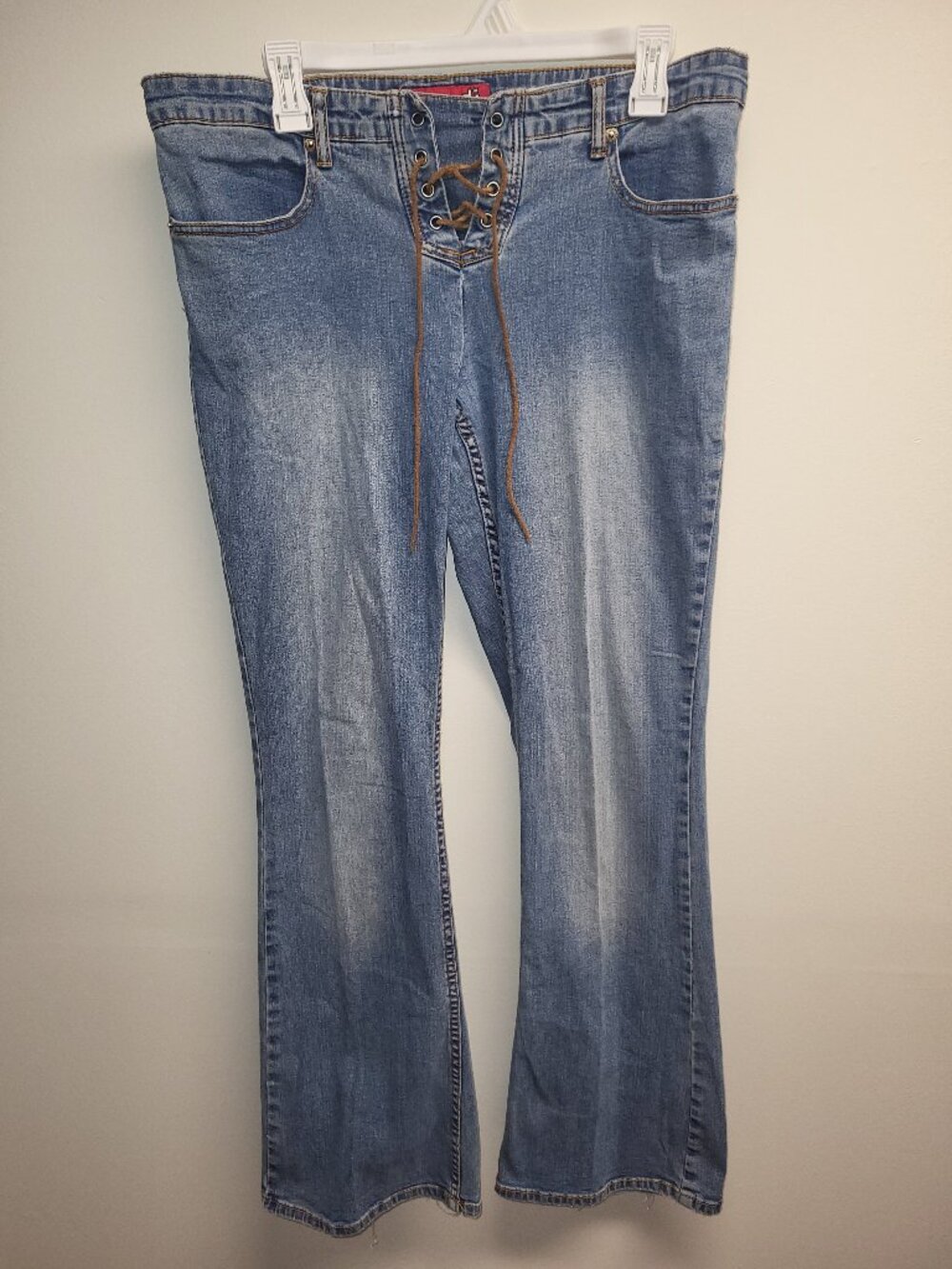 Zana Di Lace Up Front Bootcut Jeans Size 11/12